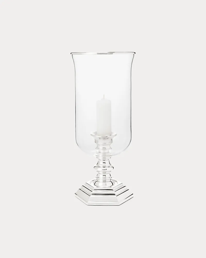 Ralph Lauren Home Klassisches kleines Windlicht Silver