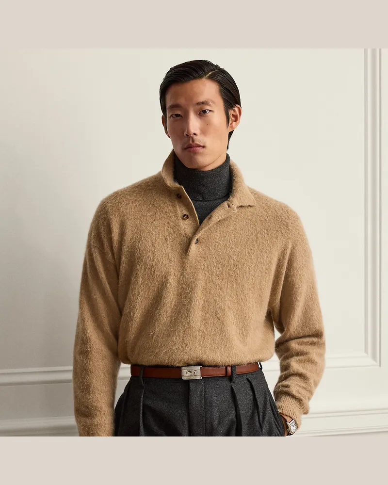 Ralph Lauren Relaxed-Fit Kaschmir-Woll-Pullover Brown
