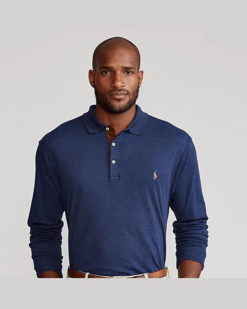 Ralph Lauren Große Größen - Poloshirt aus weicher Baumwolle Blue