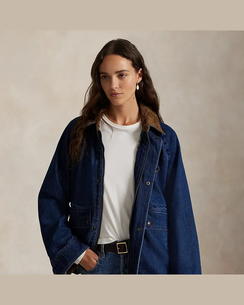 Ralph Lauren Steppjacke aus Denim Blue