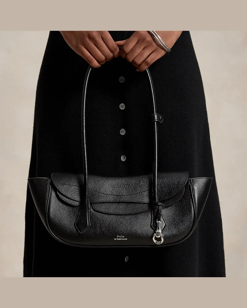 Ralph Lauren Kleine Schultertasche Polo Blaze Black