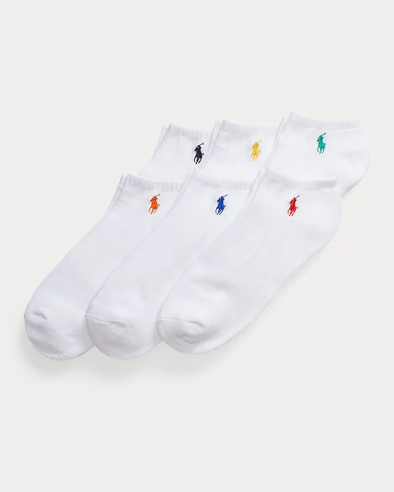 Ralph Lauren 6er-Pack gepolsterte Kurzsocken White