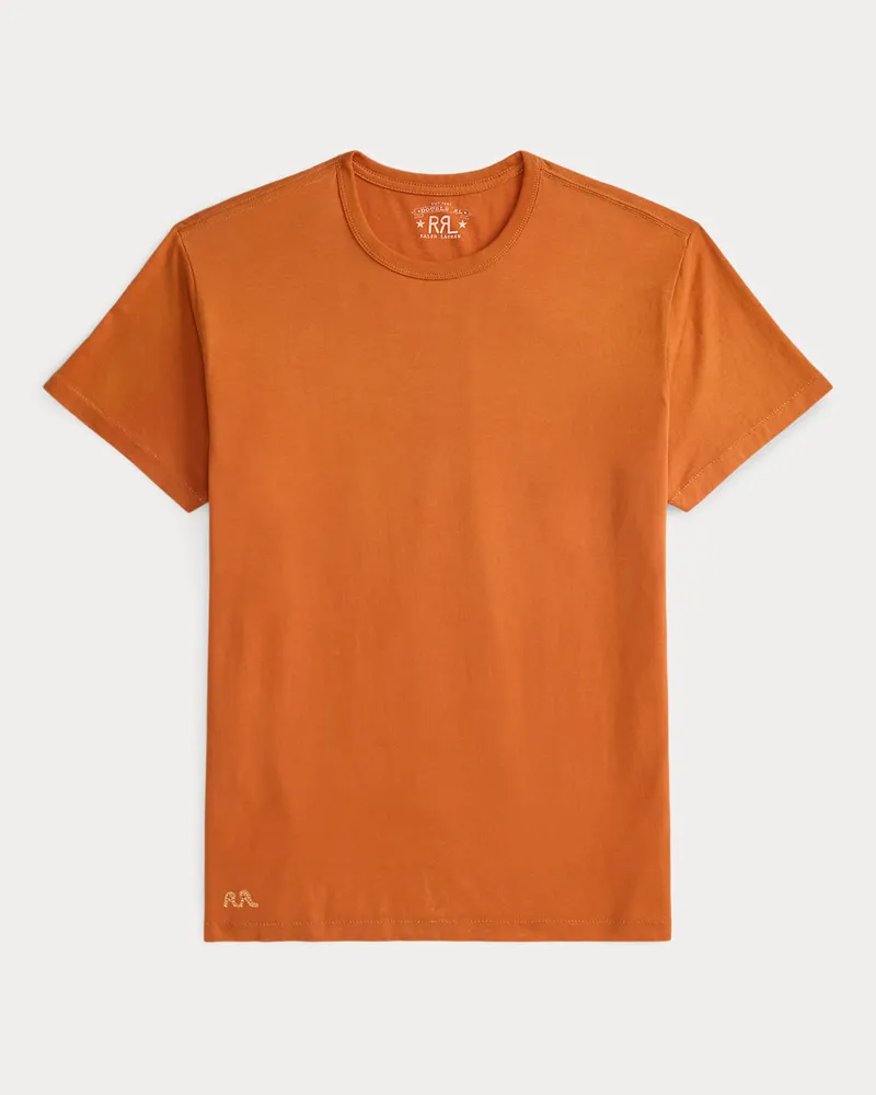 Ralph Lauren Konfektioniert gefärbtes T-Shirt Orange