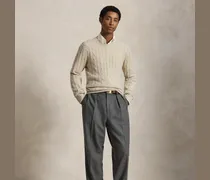 Der Kaschmirpullover mit Zopfmuster