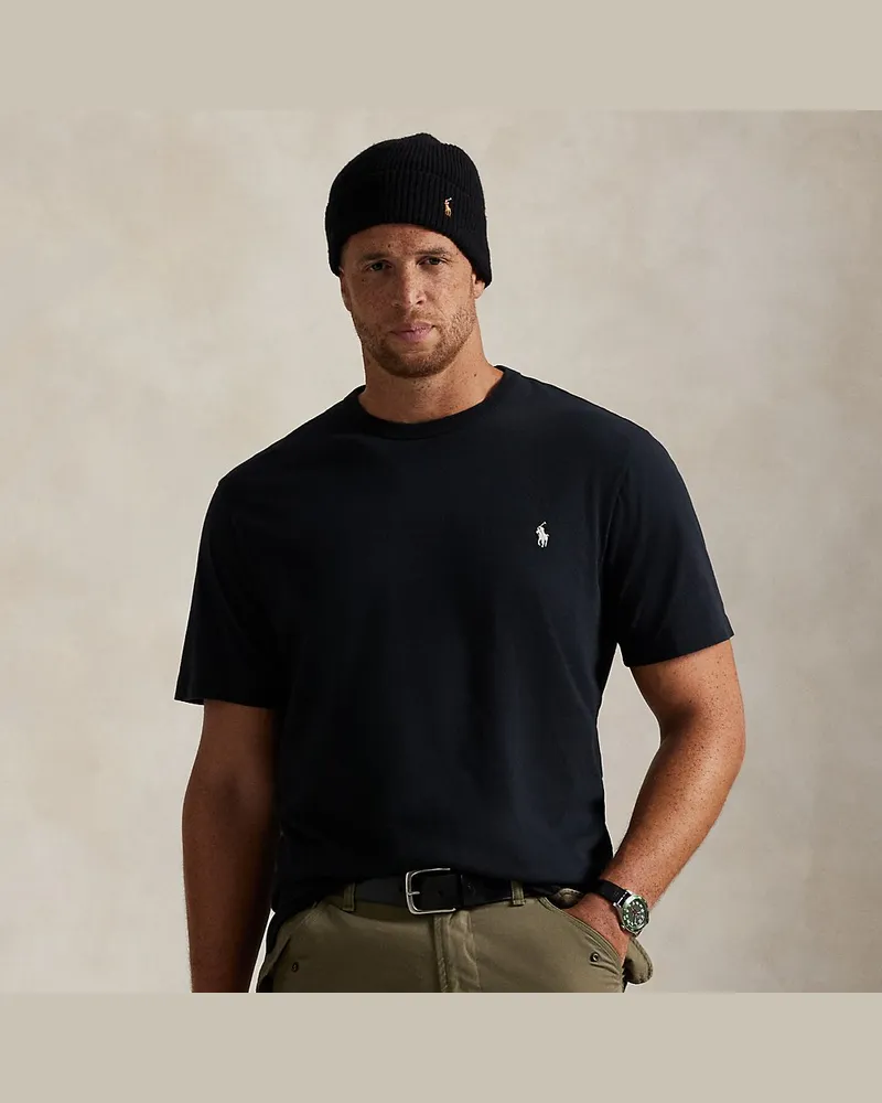 Ralph Lauren Große Größen - Rundhals-T-Shirt aus Jersey Black