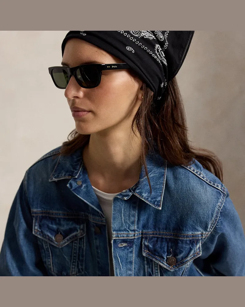 Ralph Lauren Baumwoll-Bandana mit Logo Black
