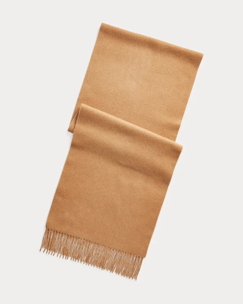 Ralph Lauren Kaschmirschal mit Fransen Brown