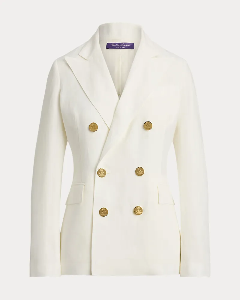 Ralph Lauren Leinenjacke Camden Cream