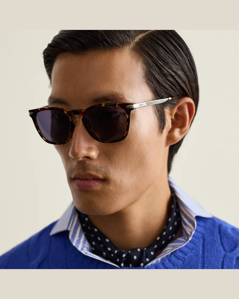 Ralph Lauren Eckige Sonnenbrille Automotive Brown