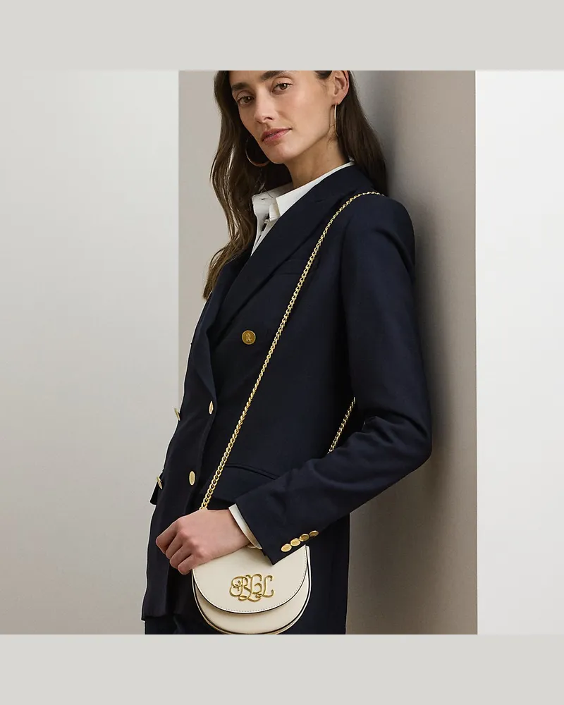 Ralph Lauren Kleine Umhängetasche Witley aus Leder White