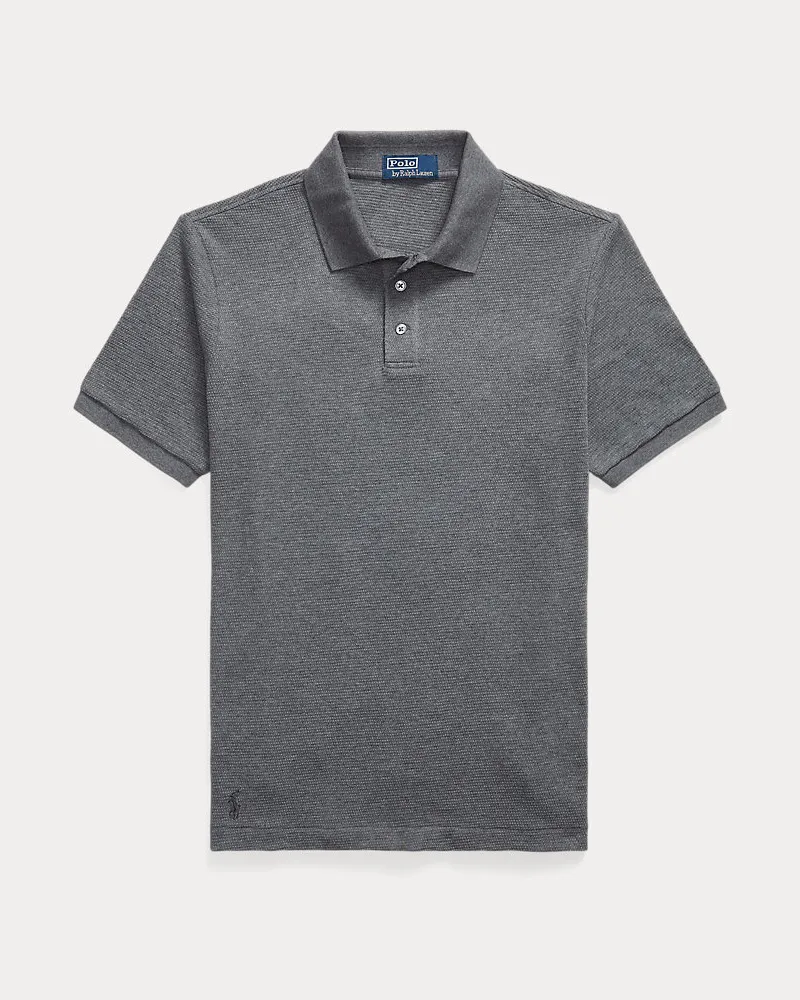 Ralph Lauren Standard-Fit Poloshirt mit Struktur Grey