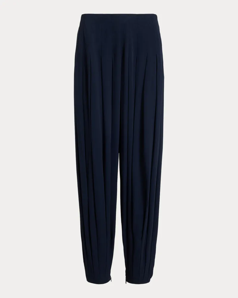 Ralph Lauren Bundfaltenhose aus Crêpe Blue