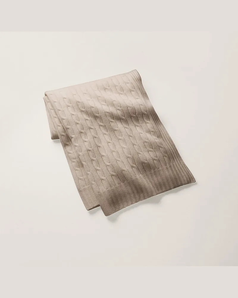 Ralph Lauren Home Die klassische Tagesdecke aus Kaschmir White