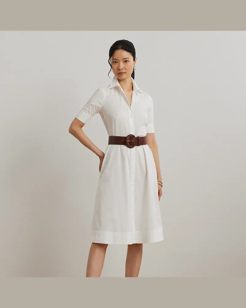 Ralph Lauren Hemdkleid mit Gürtel White