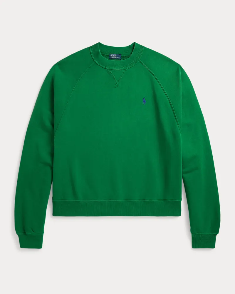 Ralph Lauren Leichter Rundhalspullover aus Fleece Green