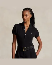 Ralph Lauren Slim-Fit Stretch-Poloshirt Black