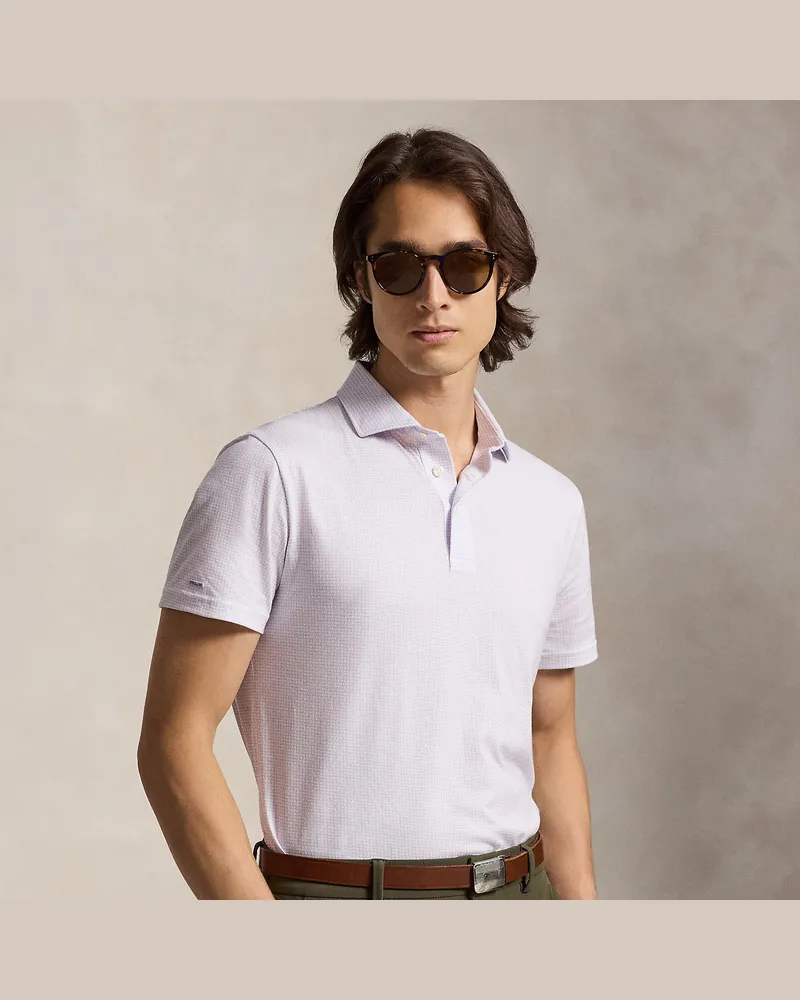 Ralph Lauren Tailored-Fit Performance-Poloshirt Purple
