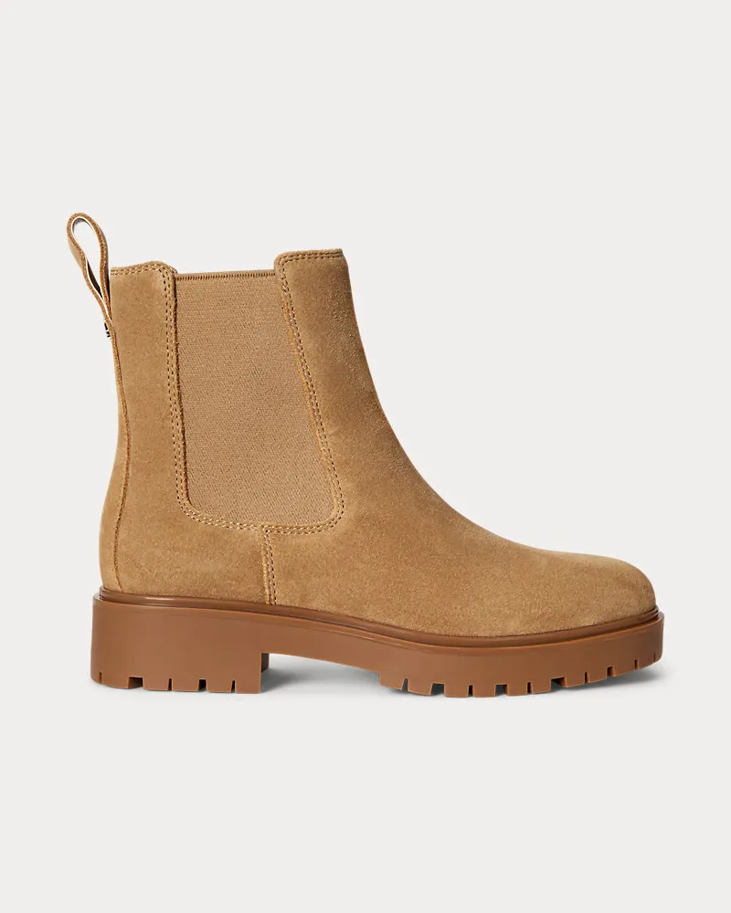 Ralph Lauren Stiefelette Allyson aus Wildleder Tan
