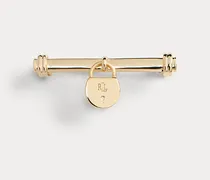 Vergoldete Brosche mit Anhänger