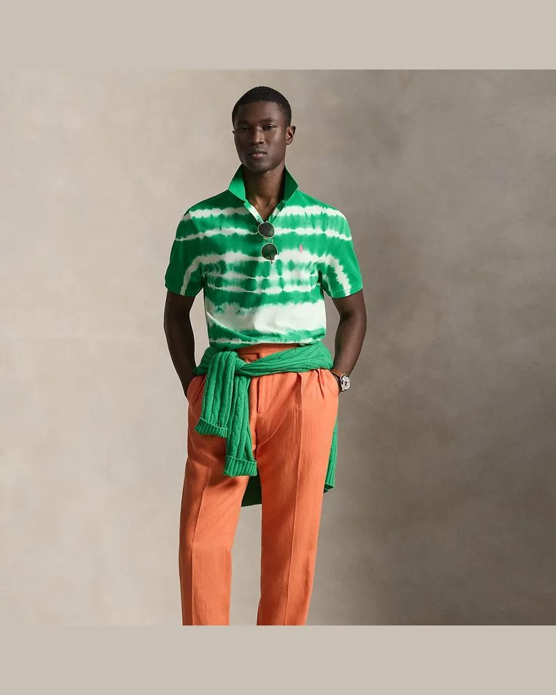 Ralph Lauren Anzughose aus Leinen mit Falten Orange