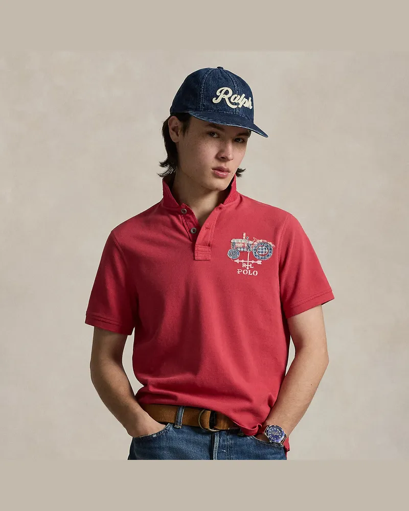 Ralph Lauren Classic-Fit Poloshirt mit Applikation Red