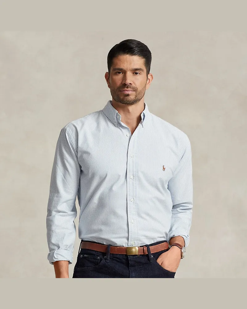 Ralph Lauren Große Größen - Oxfordhemd mit Streifen Blue