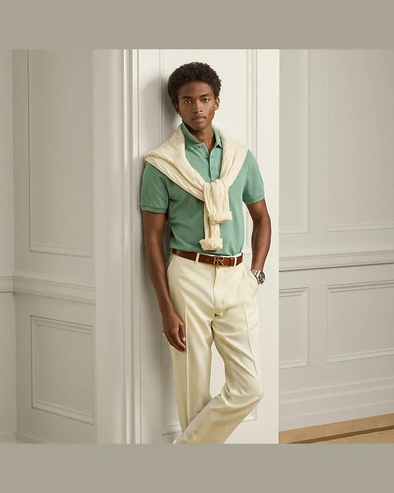 Ralph Lauren Handgeschneiderte Wollhose Gregory Cream