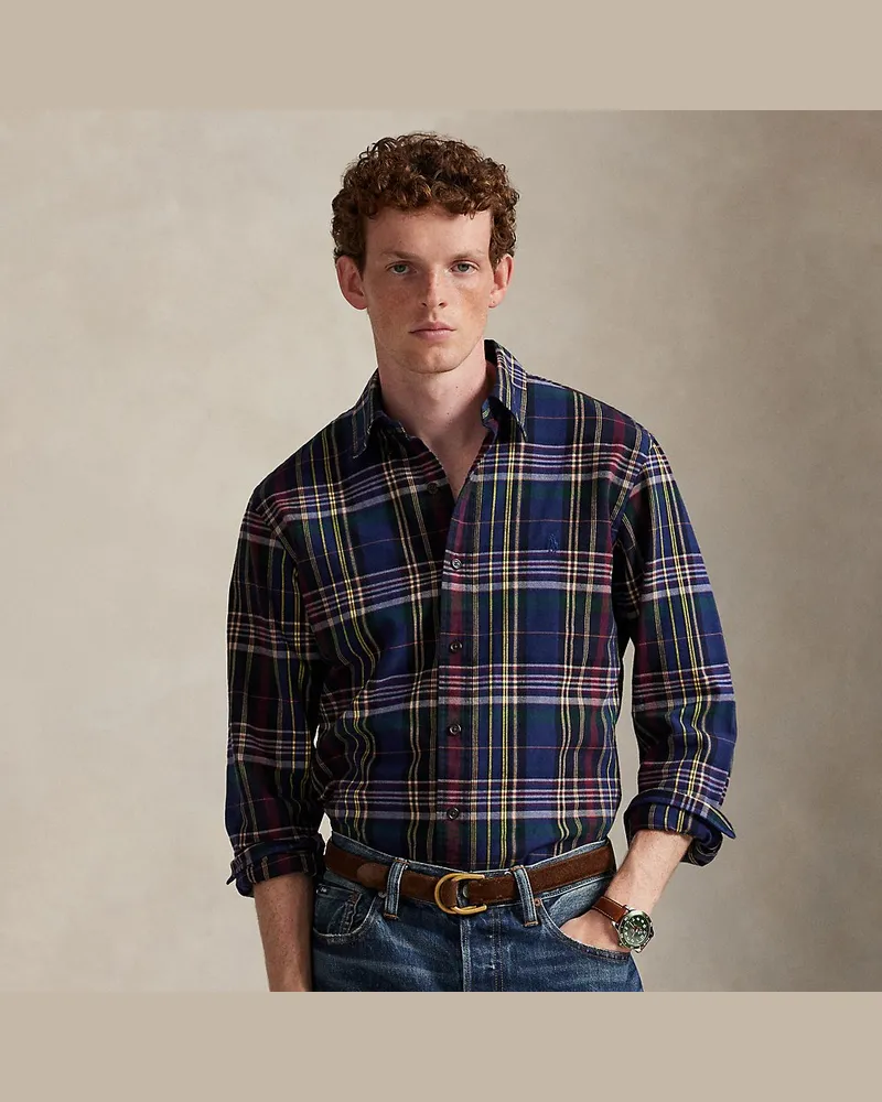 Ralph Lauren Kariertes Custom-Fit Oxfordhemd Multi