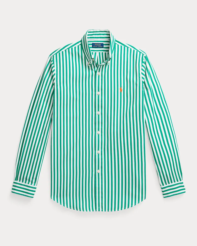 Ralph Lauren Classic-Fit Popelinehemd mit Streifen Green