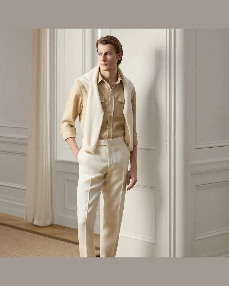Ralph Lauren Handgeschneiderte Hose Gregory Cream