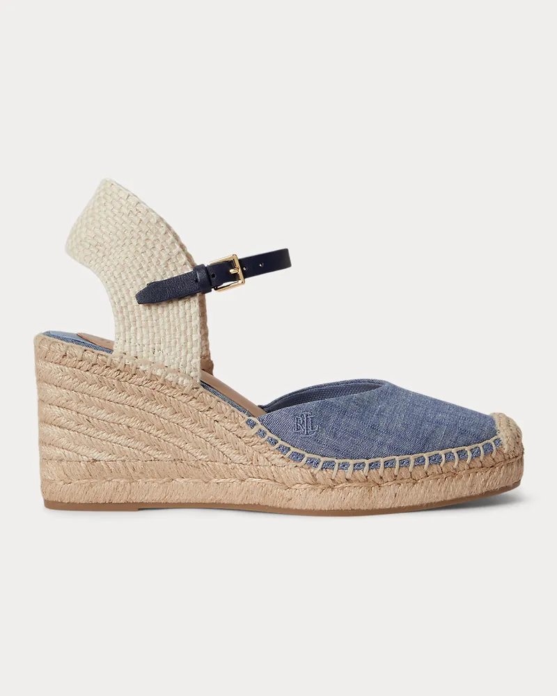 Ralph Lauren Espadrille Robby aus Chambray Blue
