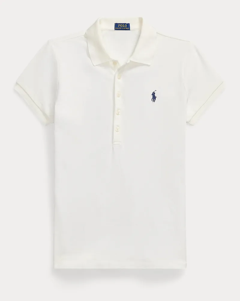 Ralph Lauren Slim-Fit Stretch-Poloshirt White