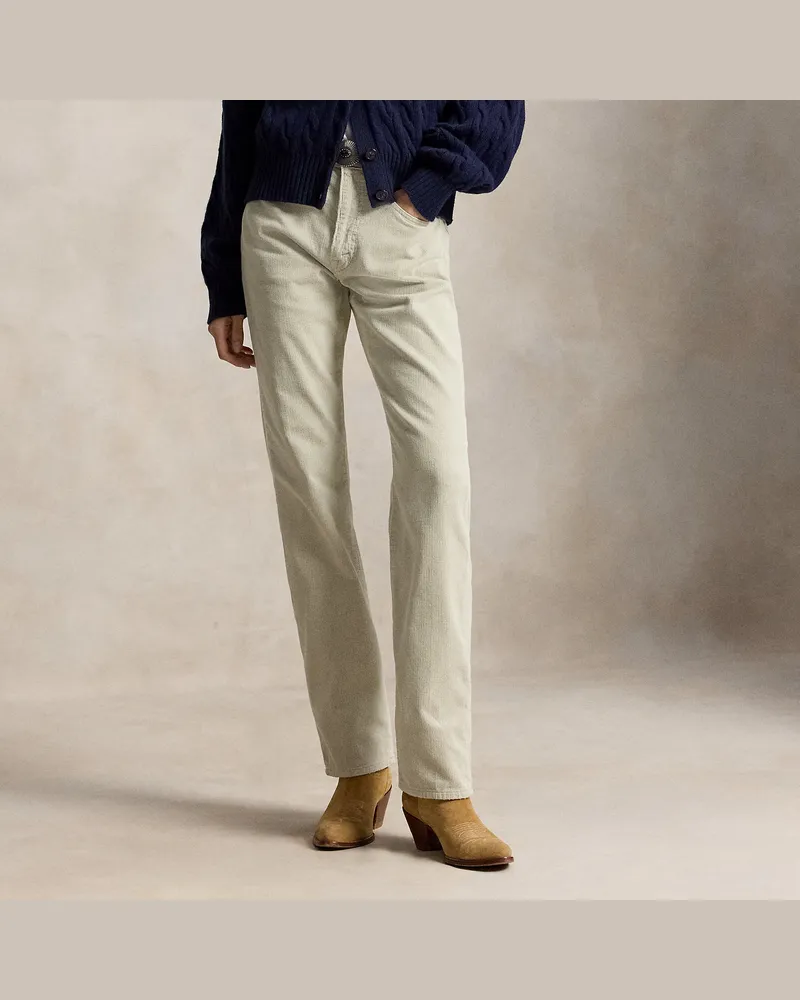 Ralph Lauren Relaxed-Straight-Fit Hose aus Kordsamt Grey