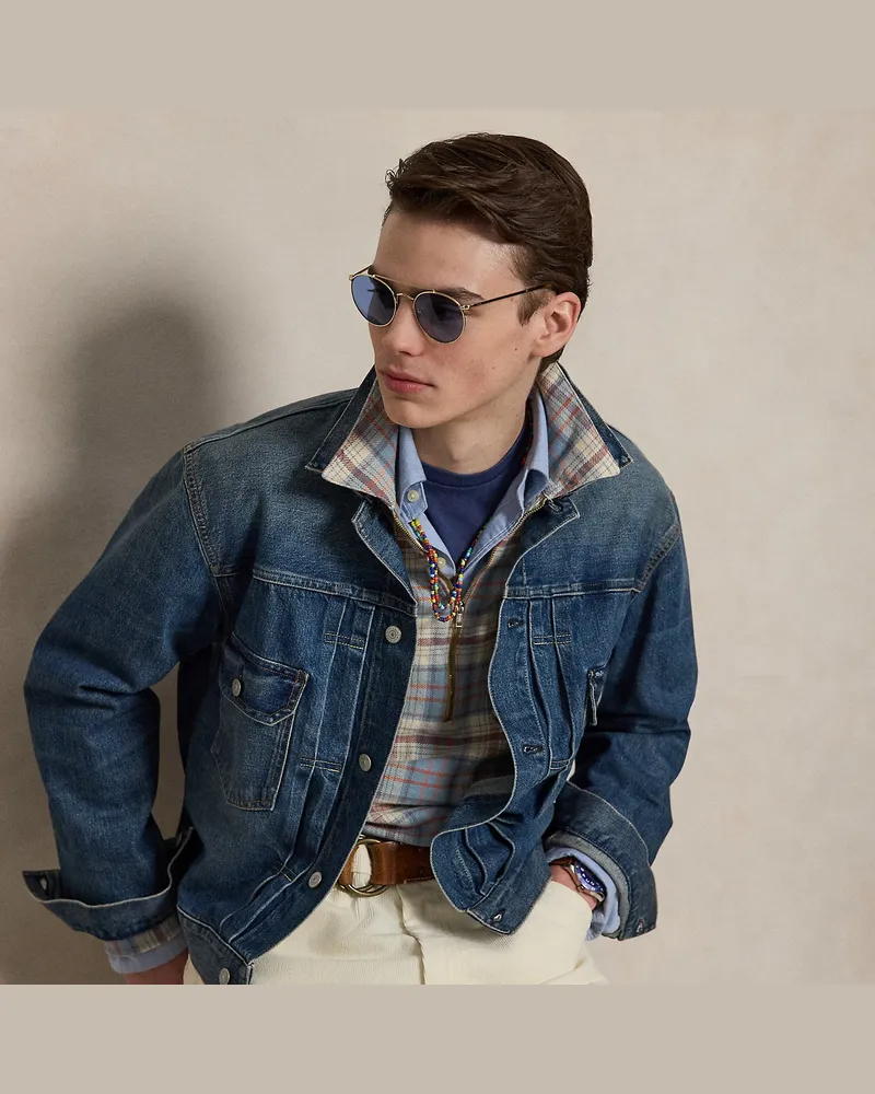 Ralph Lauren Truckerjacke aus Denim Blue