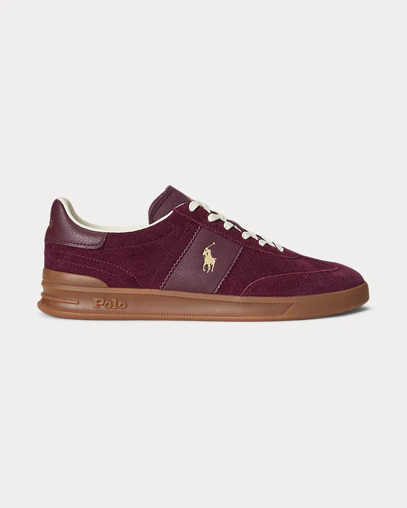 Ralph Lauren Sneaker Heritage Aera aus Wildleder Red
