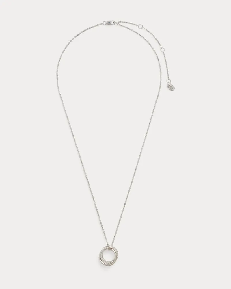 Ralph Lauren Sterlingsilber-Halskette mit Anhänger Silver