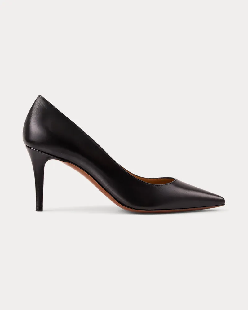 Ralph Lauren Pumps Tenney aus Ziegenleder Black
