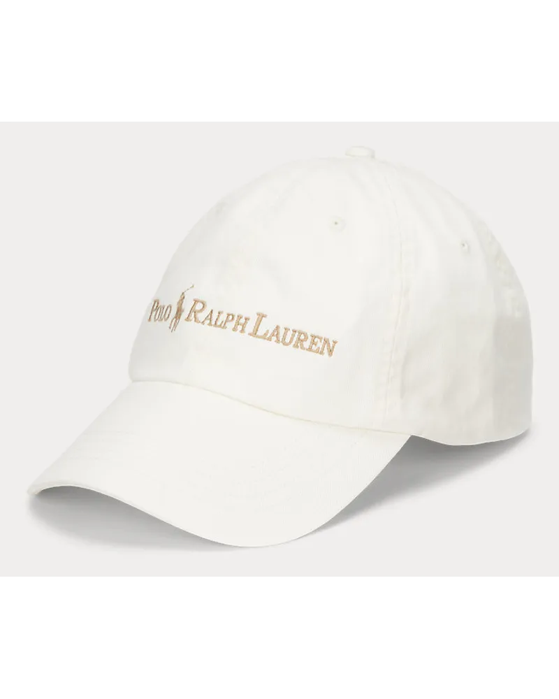 Ralph Lauren Baseballkappe aus Baumwolltwill White