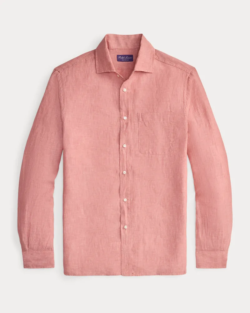 Ralph Lauren Hemd aus Leinenchambray Pink