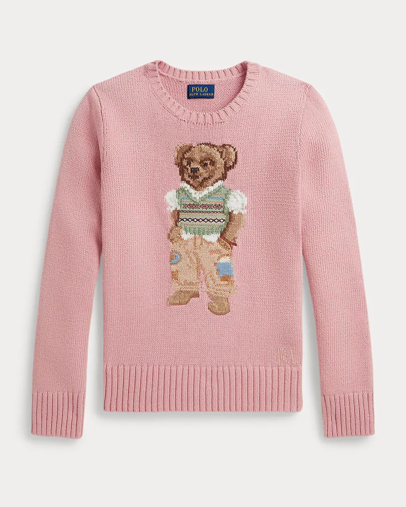 Ralph Lauren Pullover mit Polo Bear Pink