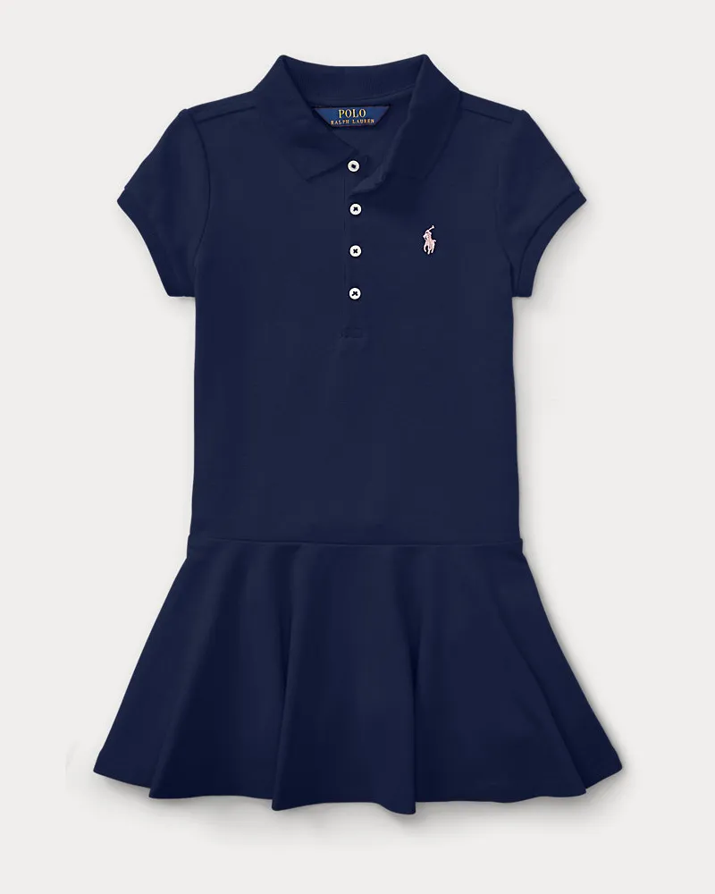 Ralph Lauren Polokleid aus Stretchpiqué Blue