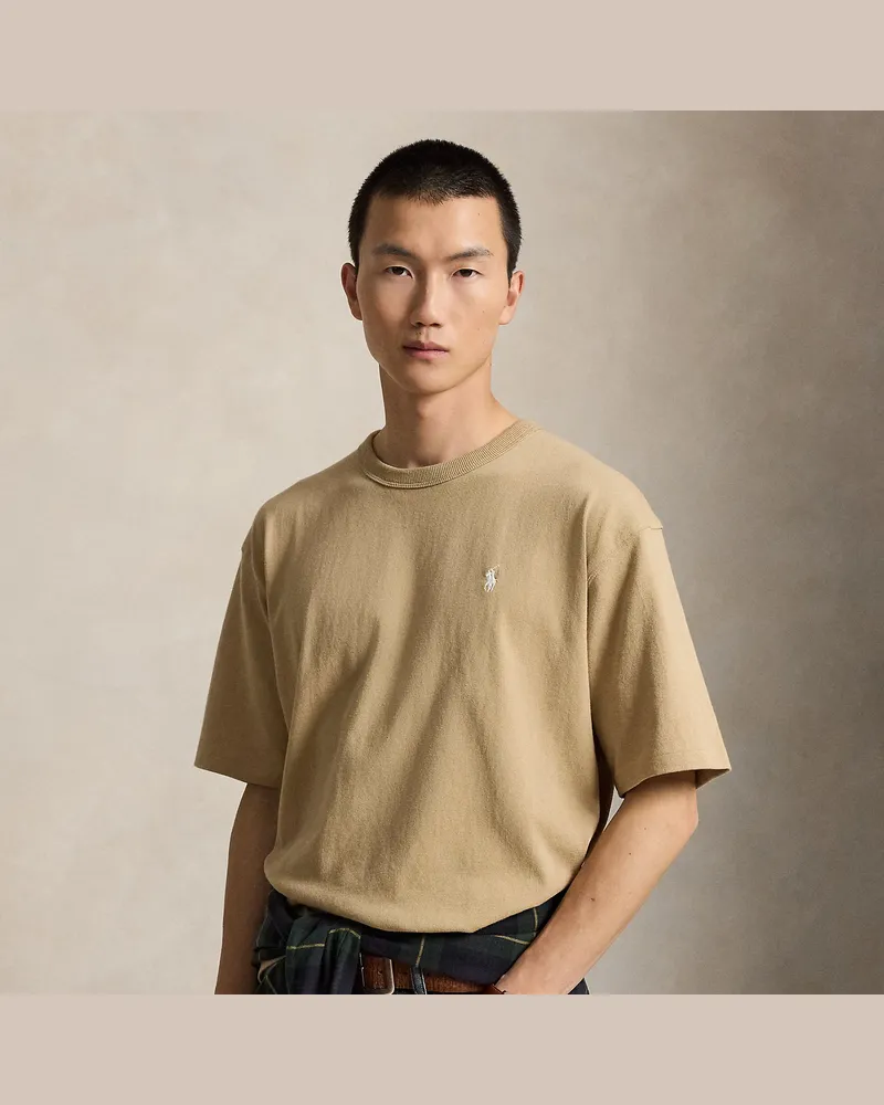 Ralph Lauren Relaxed-Fit Rundhals-T-Shirt aus Jersey Tan
