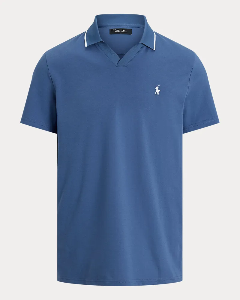 Ralph Lauren Tailored-Fit Performance-Poloshirt Blue