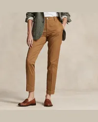 Ralph Lauren Slim-Fit Twill-Chinos in 3/4-Länge Tan