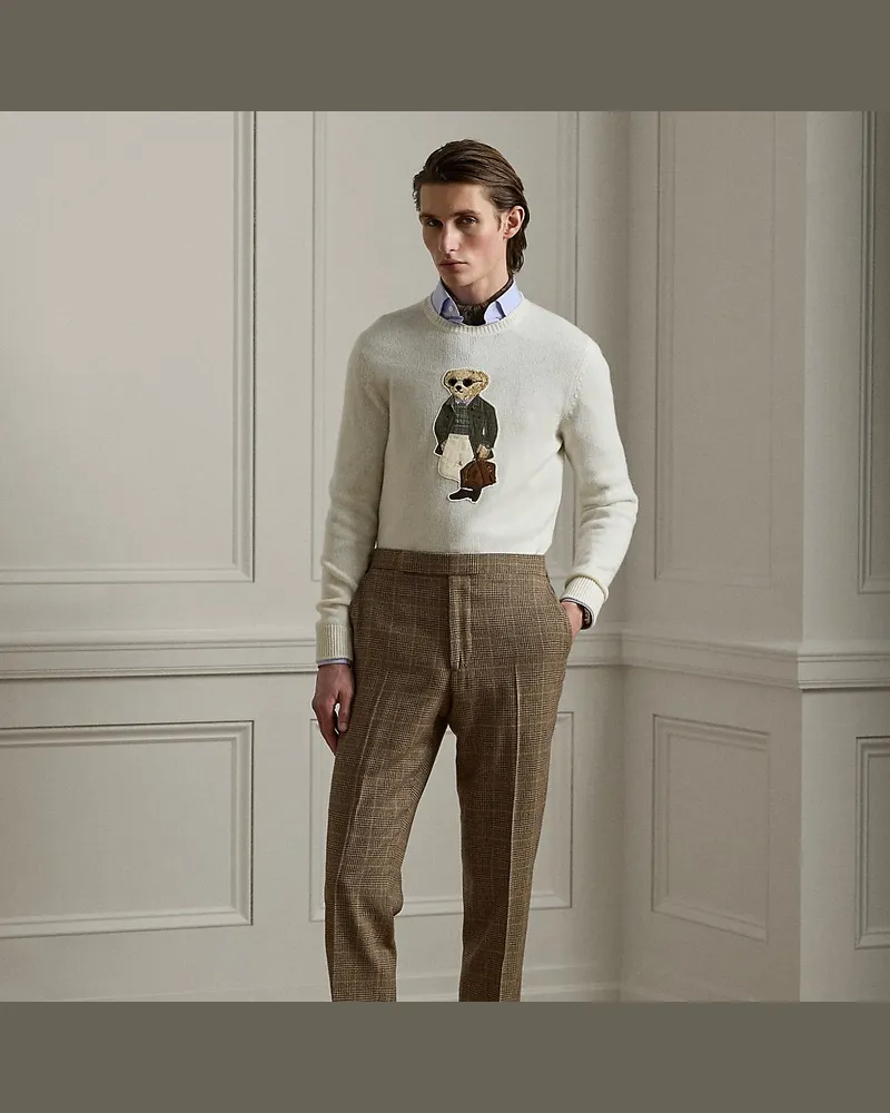 Ralph Lauren Handgefertigte Anzughose Gregory Cream