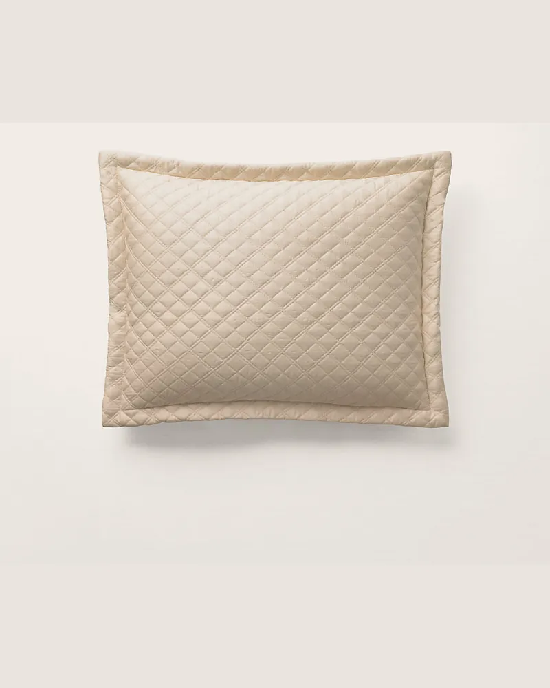 Ralph Lauren Home Wurfkissen aus Atlas mit Argyle-Muster Natural