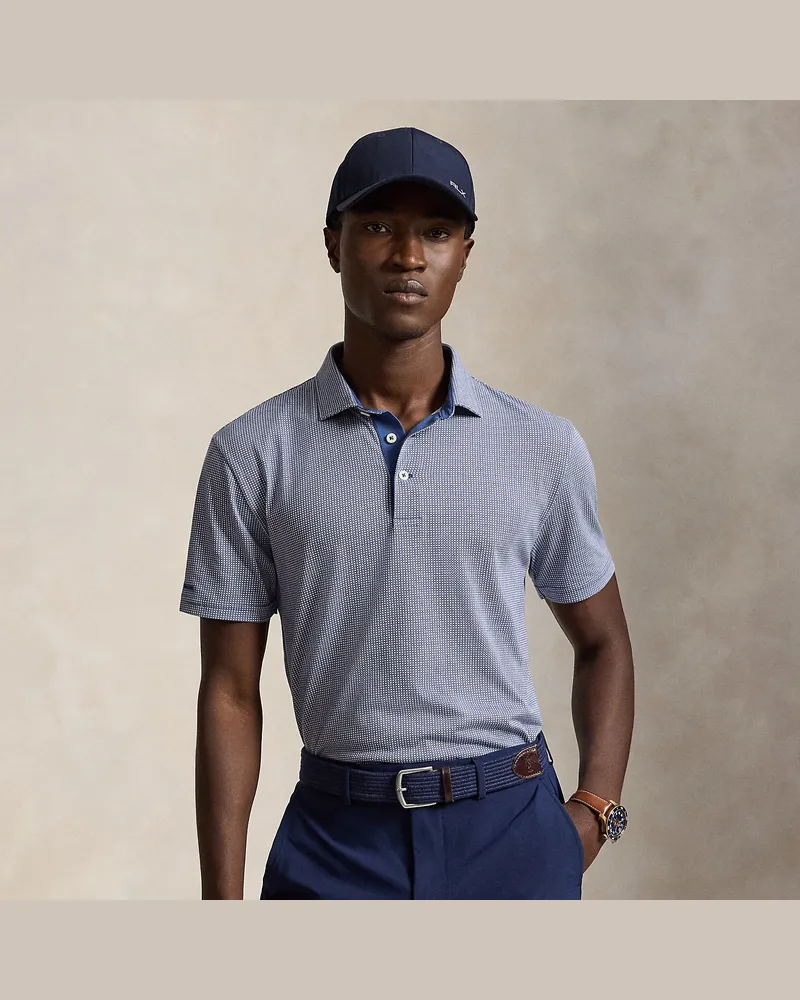 Ralph Lauren Tailored-Fit Performance-Poloshirt Blue