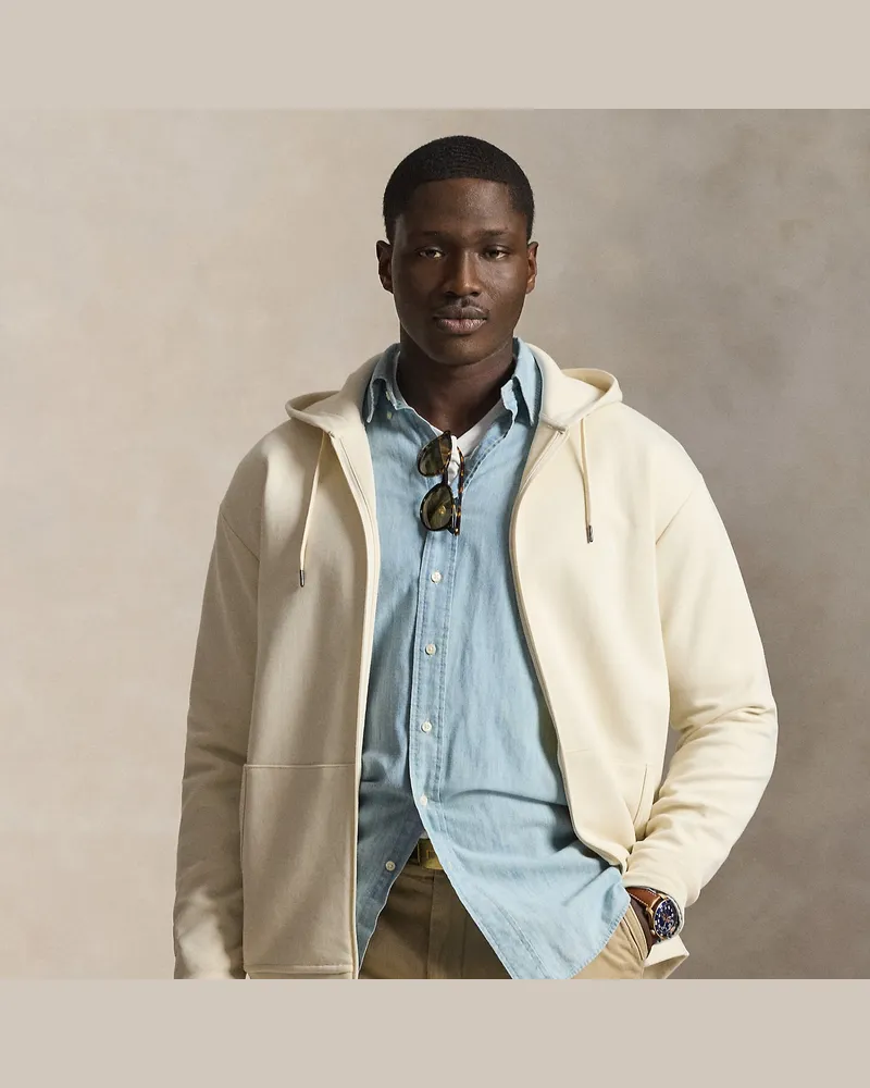 Ralph Lauren Große Größen - Doppellagige Kapuzenjacke Cream