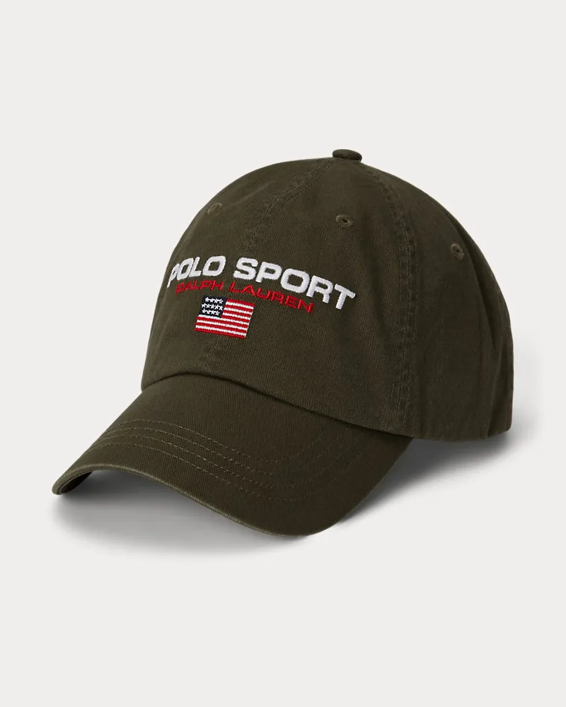 Ralph Lauren Twill-Baseballkappe Polo Sport Green