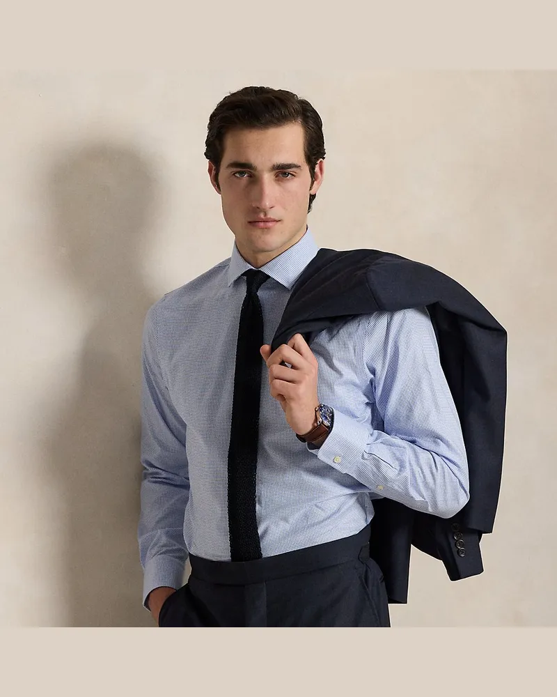 Ralph Lauren Strukturiertes Custom-Fit Hemd White